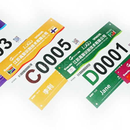 Customization Colorful Waterproof Bib Number Promotional Products