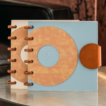 Customization Mushroom Button Square Loose leaf Notebook Promotional Products