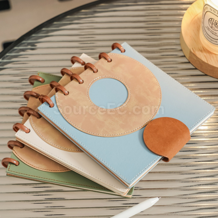 Customization Mushroom Button Square Loose leaf Notebook Promotional Products