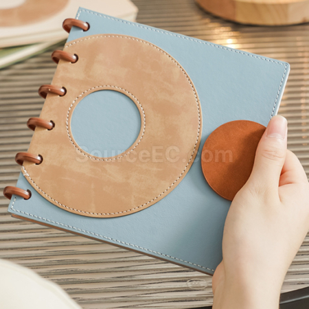 Customization Mushroom Button Square Loose leaf Notebook Promotional Products