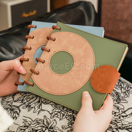 Customization Mushroom Button Square Loose leaf Notebook Promotional Products