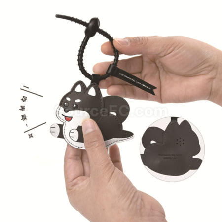 Customization Pinch the sound producing leather keychain Promotional Products