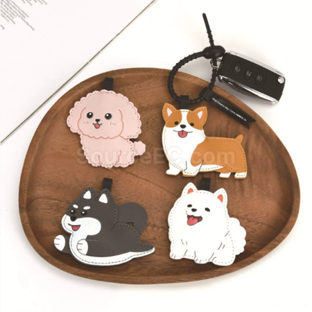 Customization Pinch the sound producing leather keychain Promotional Products