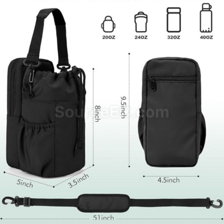 Customization Portable Crossbody Insulated Water Bottle Bag Promotional Products