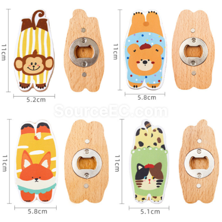 Customization Magnetic refrigerator sticker bottle opener Promotional Products