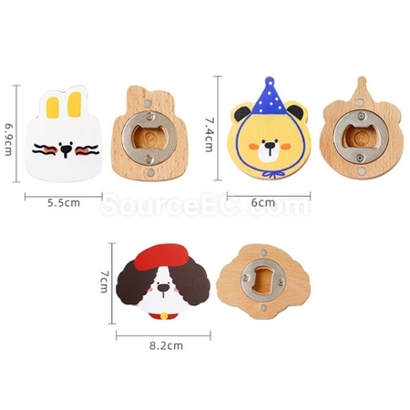 Customization Magnetic refrigerator sticker bottle opener Promotional Products
