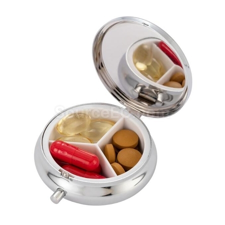 Customization Mini stainless steel pill box Promotional Products