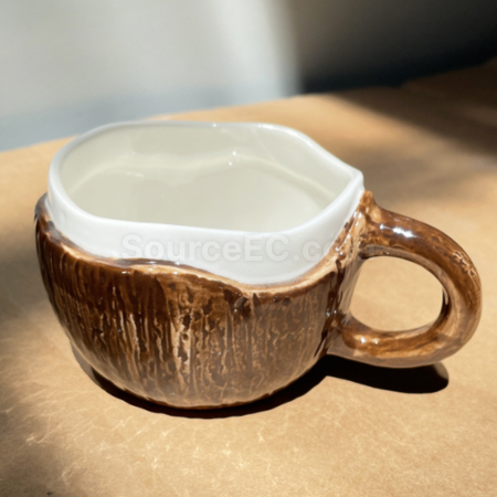 Customization Irregular Coconut Ceramic Mug Promotional Products
