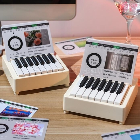 Customization Mini Piano Calendar Desktop Ornament Promotional Products