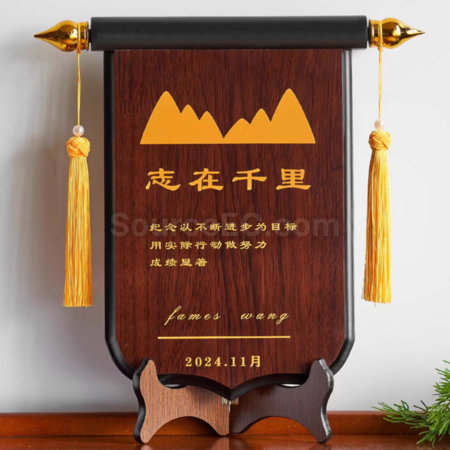 Customization Wooden Pennant Trophy Promotional Products