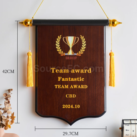 Customization Wooden Pennant Trophy Promotional Products