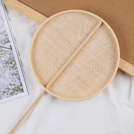 Customization Bamboo Woven Fan Promotional Products