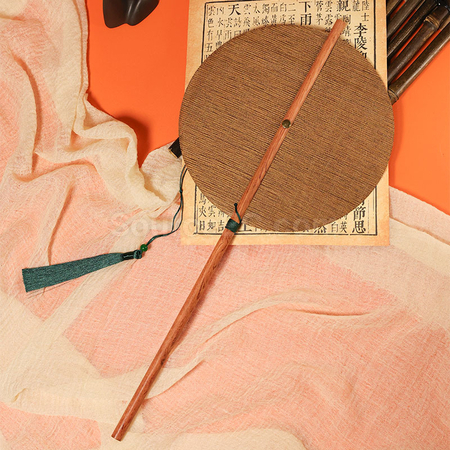 Customization Rotatable Bamboo Round Fan Promotional Products