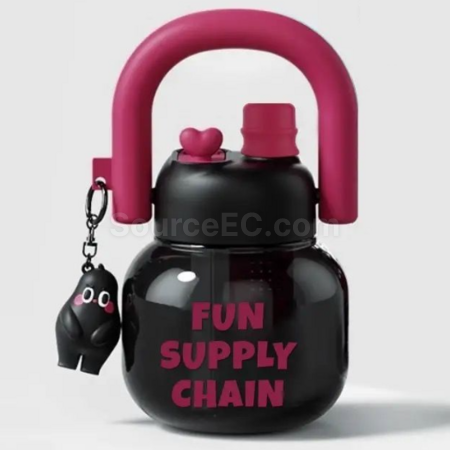 Customization Large-capacity Portable Double-spout Big-bellied Cup Promotional Products
