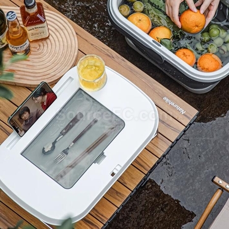 Customization Multifunctional Portable Table Basket With Cutlery Storage Box Promotional Products