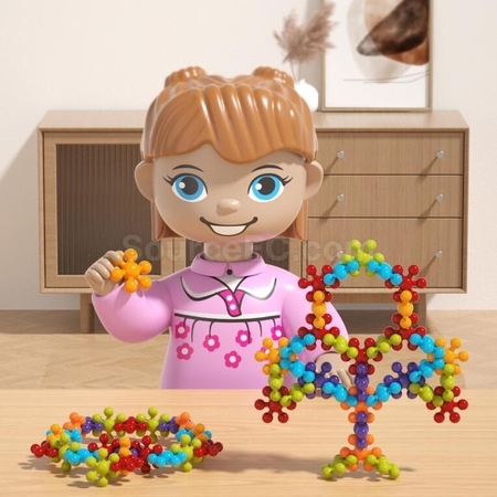 Customization Diy Plum Blossom Building Blocks Promotional Products