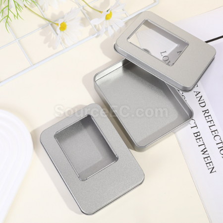 Customization Square tin boxes with or without windows Promotional Products
