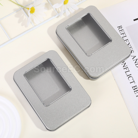 Customization Square tin boxes with or without windows Promotional Products