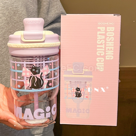 Customization Tritan Cute straw water cup Promotional Products
