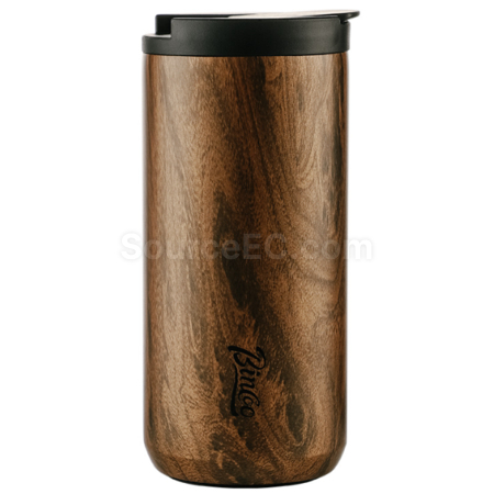 Customization Wood Grain Portable Thermos Cup Promotional Products