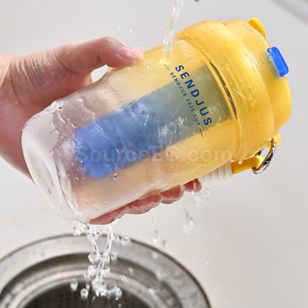 Customization Double - drinking - opening straw water cup Promotional Products