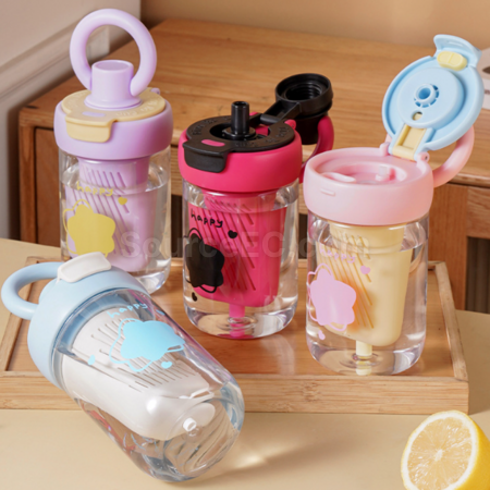 Customization Large Capacity Ring Straw Cup Promotional Products