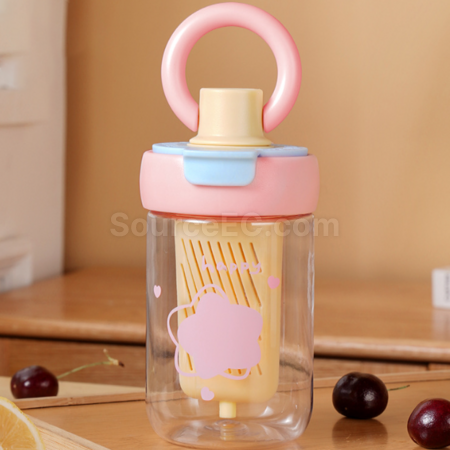 Customization Large Capacity Ring Straw Cup Promotional Products