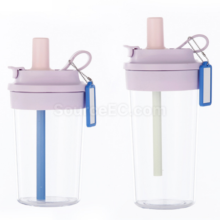 Customization Plastic straw water cup Promotional Products