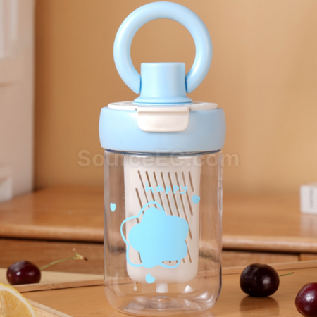 Customization Large Capacity Ring Straw Cup Promotional Products