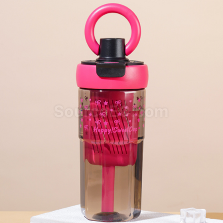 Customization Large Capacity Ring Straw Cup Promotional Products