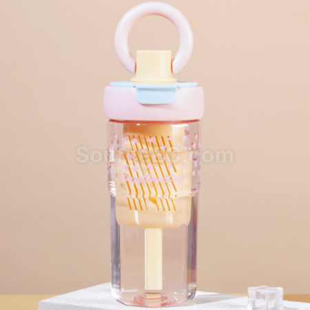 Customization Large Capacity Ring Straw Cup Promotional Products