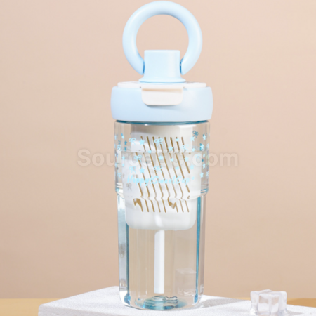 Customization Large Capacity Ring Straw Cup Promotional Products