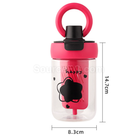 Customization Large Capacity Ring Straw Cup Promotional Products