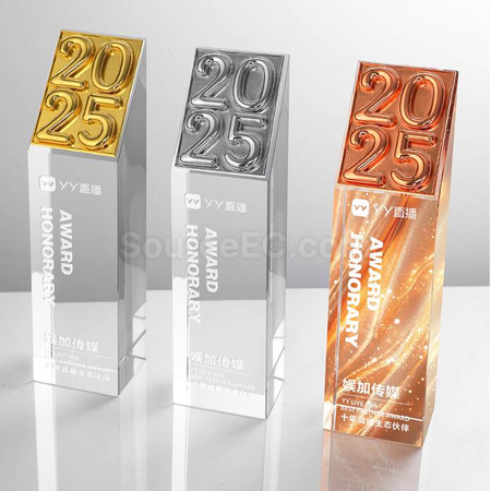 Customization 2025 Crystal Award Promotional Products