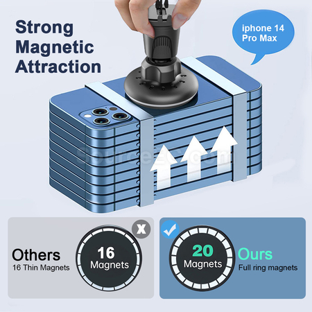 Customization 15W Magnetic Wireless Charging Car Phone Holder Promotional Products