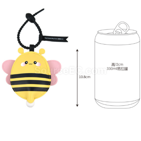 Customization Bee Stress Relief Squeeze Keychain Promotional Products