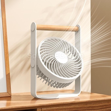 Customization USB Rechargeable Digital Display High Speed Turbine Desktop Small Fan Promotional Products