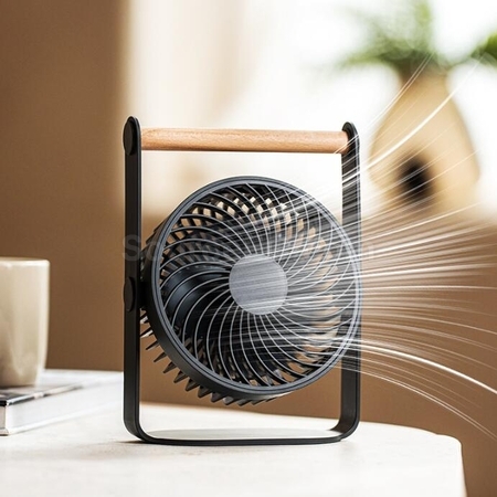Customization USB Rechargeable Digital Display High Speed Turbine Desktop Small Fan Promotional Products