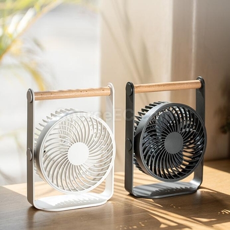 Customization USB Rechargeable Digital Display High Speed Turbine Desktop Small Fan Promotional Products