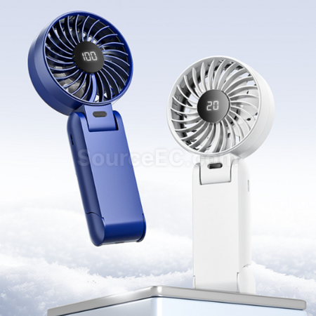 Customization Neck Folding Digital Display Fan Promotional Products