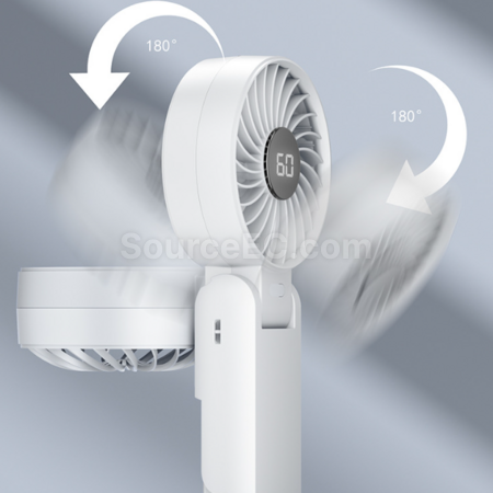 Customization Neck Folding Digital Display Fan Promotional Products
