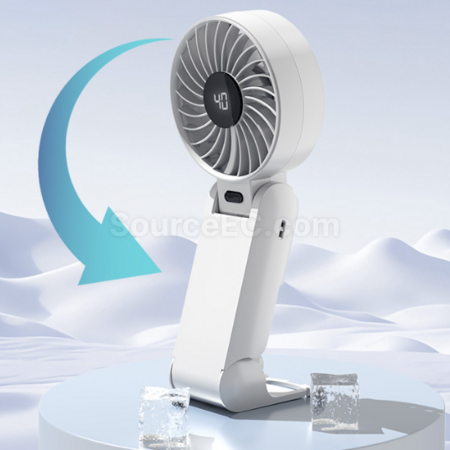 Customization Neck Folding Digital Display Fan Promotional Products