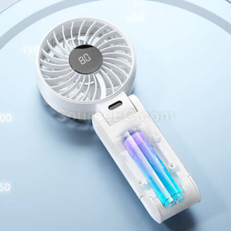 Customization Neck Folding Digital Display Fan Promotional Products