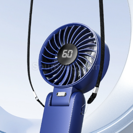 Customization Neck Folding Digital Display Fan Promotional Products