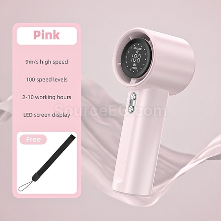 Customization Digital Display USB Rechargeable Outdoor Mini Fan Promotional Products