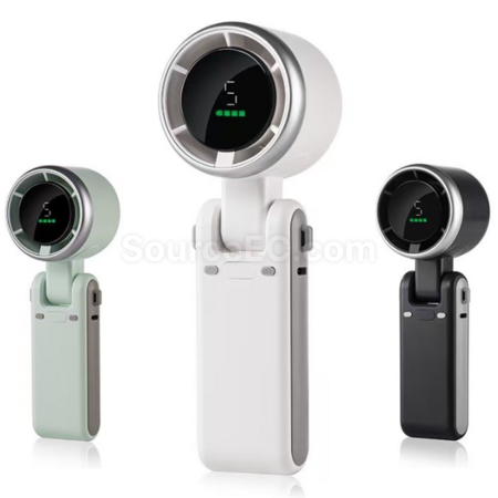 Portable Folding Digital Display Fan