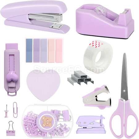 Customization Macaroon Color Office Stationery Set Promotional Products