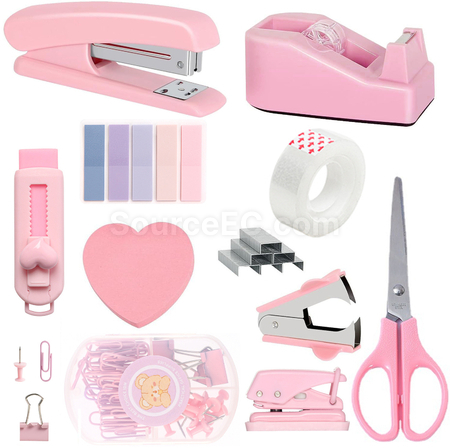 Customization Macaroon Color Office Stationery Set Promotional Products