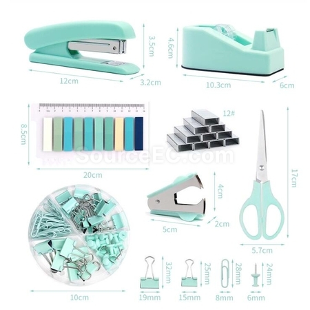Customization Macaroon Color Office Stationery Set Promotional Products