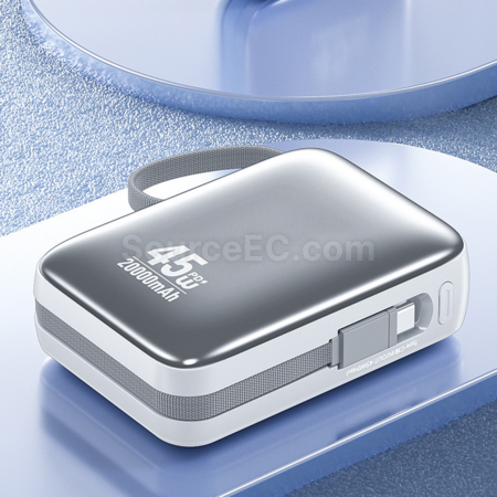 Customization Fast Charging Comes With A Single Line Mini Power Bank Promotional Products